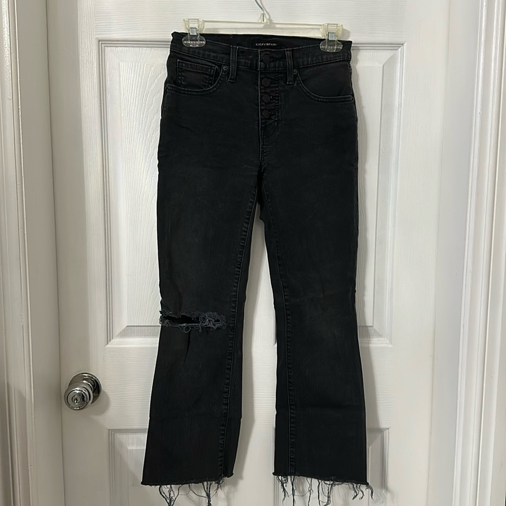 Lucky Brand Mid-Rise Cropped Mini Boot